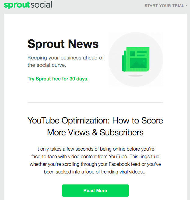 sprout social newsletter