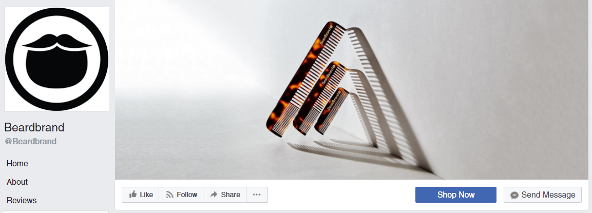 A sleek logo and cover photo can help your brand stand out