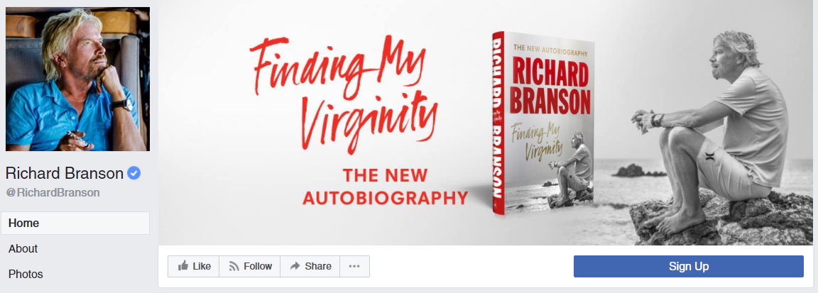 If you're a solo business, a high-res picture of your face is great for a profile picture