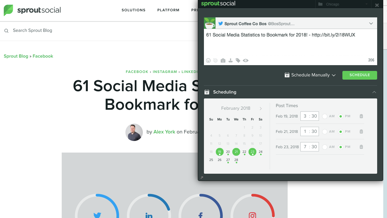 sprout social browser extension