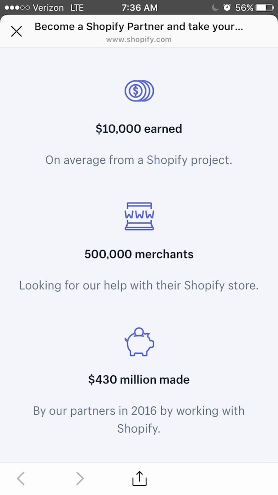 using statistics on instagram landing page