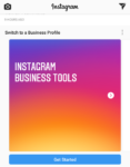 instagram business profile ad