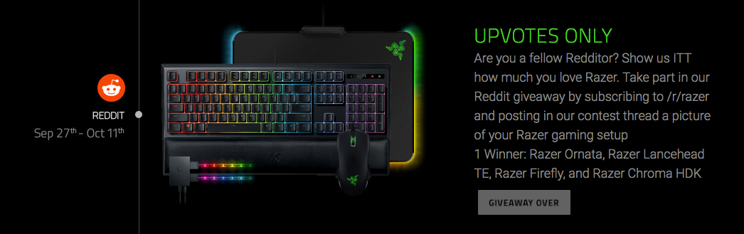 Razer Community Appreciation Giveaway