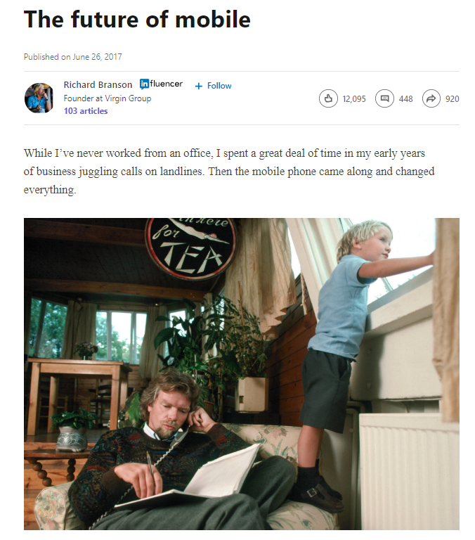 Publishing articles directly to LinkedIn is a great way to build your audience and authority