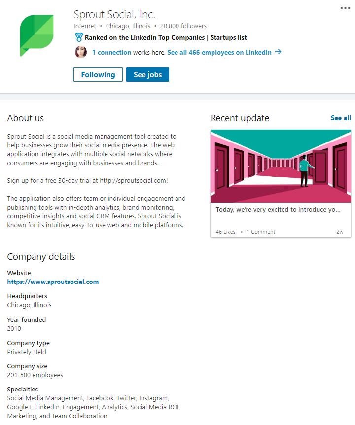 A complete profile makes it easier for visitors to find you on LinkedIn