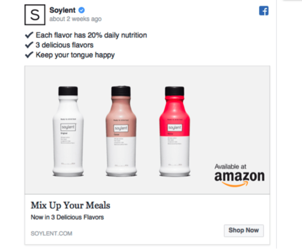 soylent facebook example