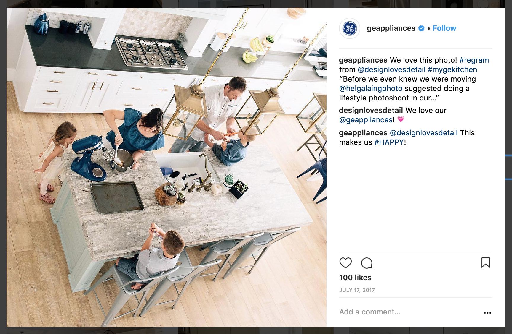 GE regram example