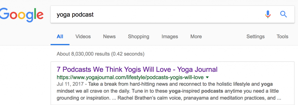 Google Results