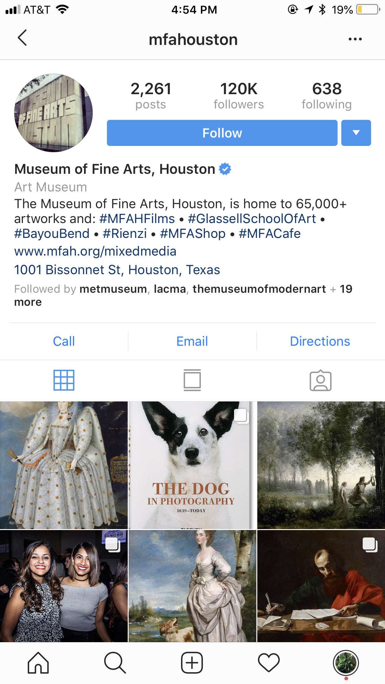 museum of fine arts houston instagram profile