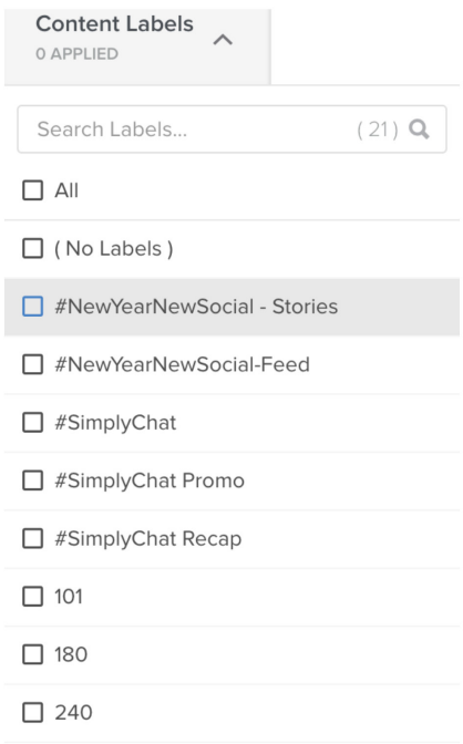 content labeling