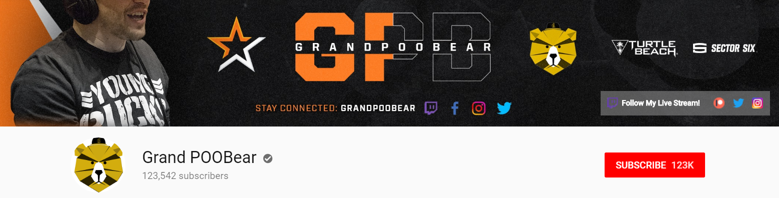 YouTube covers are a great place to highlight your social channels