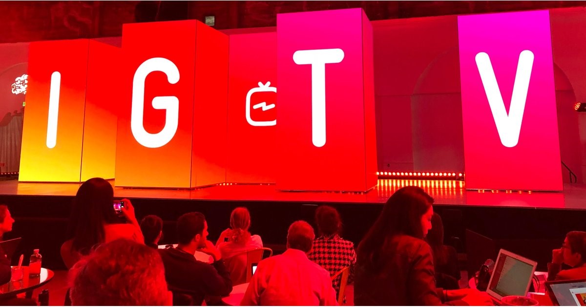Picture of the IGTV announcement panel