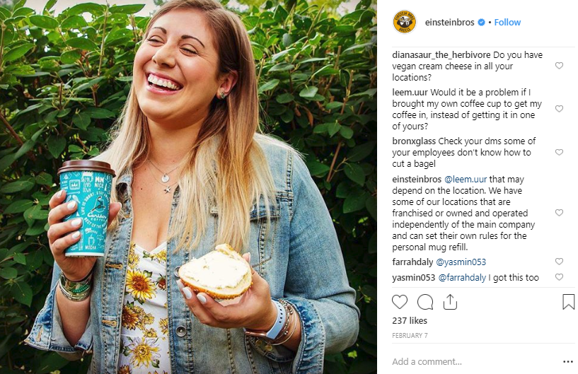 Customers are not afraid to sound off on Instagram