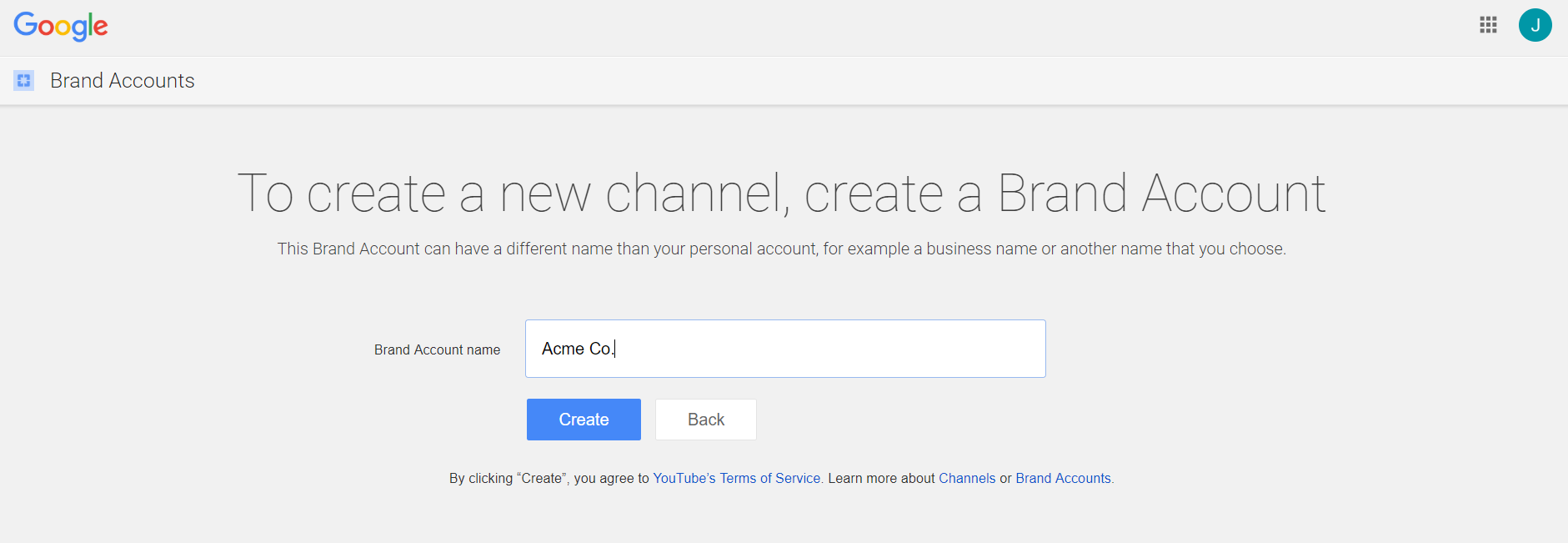 Here's how to create a YouTube brand account versus a personal one