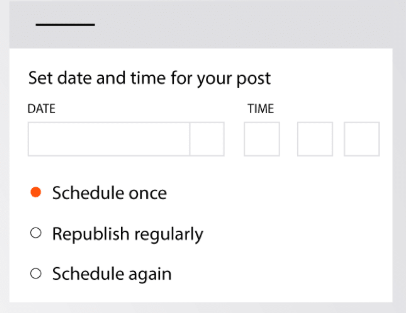agorapulse scheduling options
