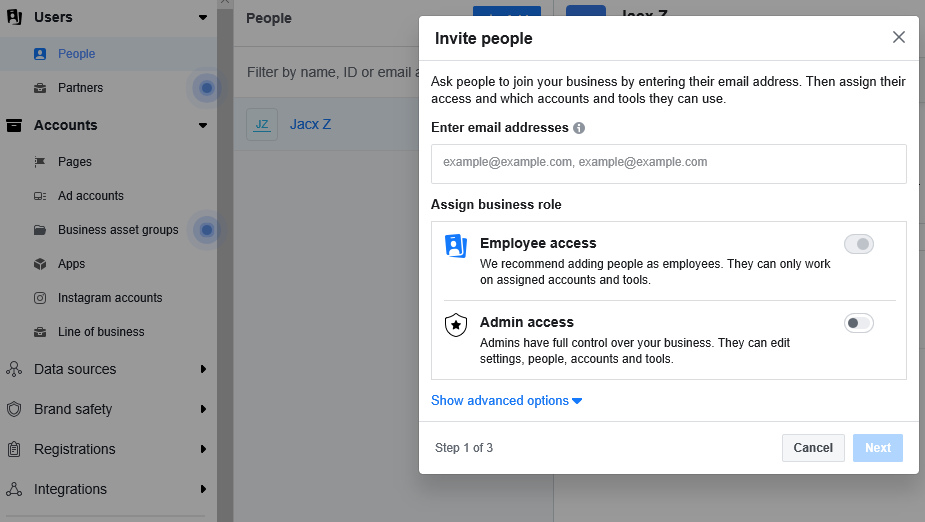 FB Business Settings: Business Account vs Personal Account (Facebook  Business Manager) 