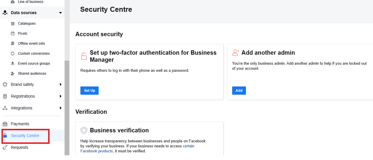 How to verify your Facebook Business Manager account