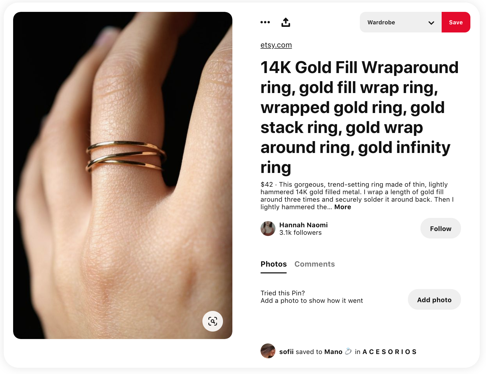 how to sell on pinterest - example of a product rich pin