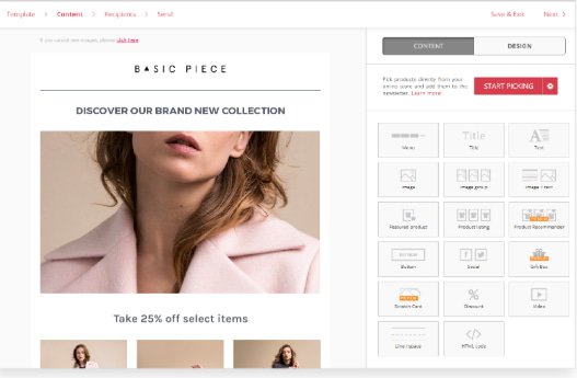 Omnisend dashboard screenshot