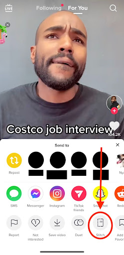 selection of stitch on tiktok