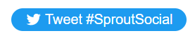 Screenshot example of a Sprout Social's hashtag button embedded.