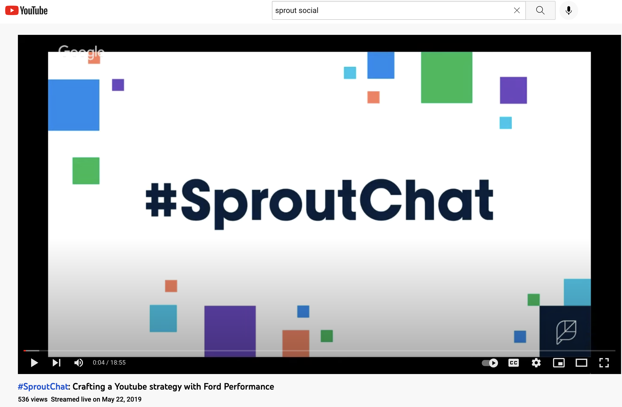 #sproutchat from youtube