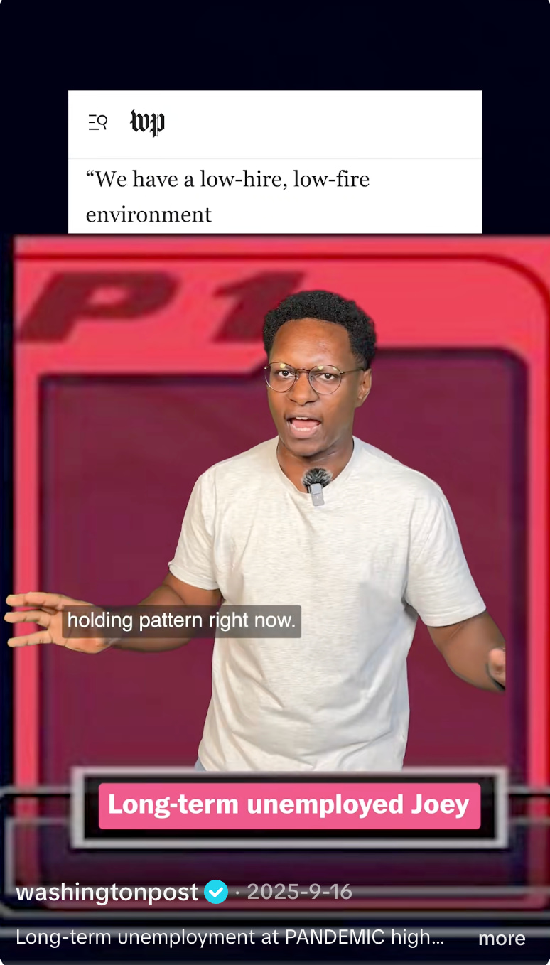 TikTok post from Washington post doing a personality explainer to break down complex news topics