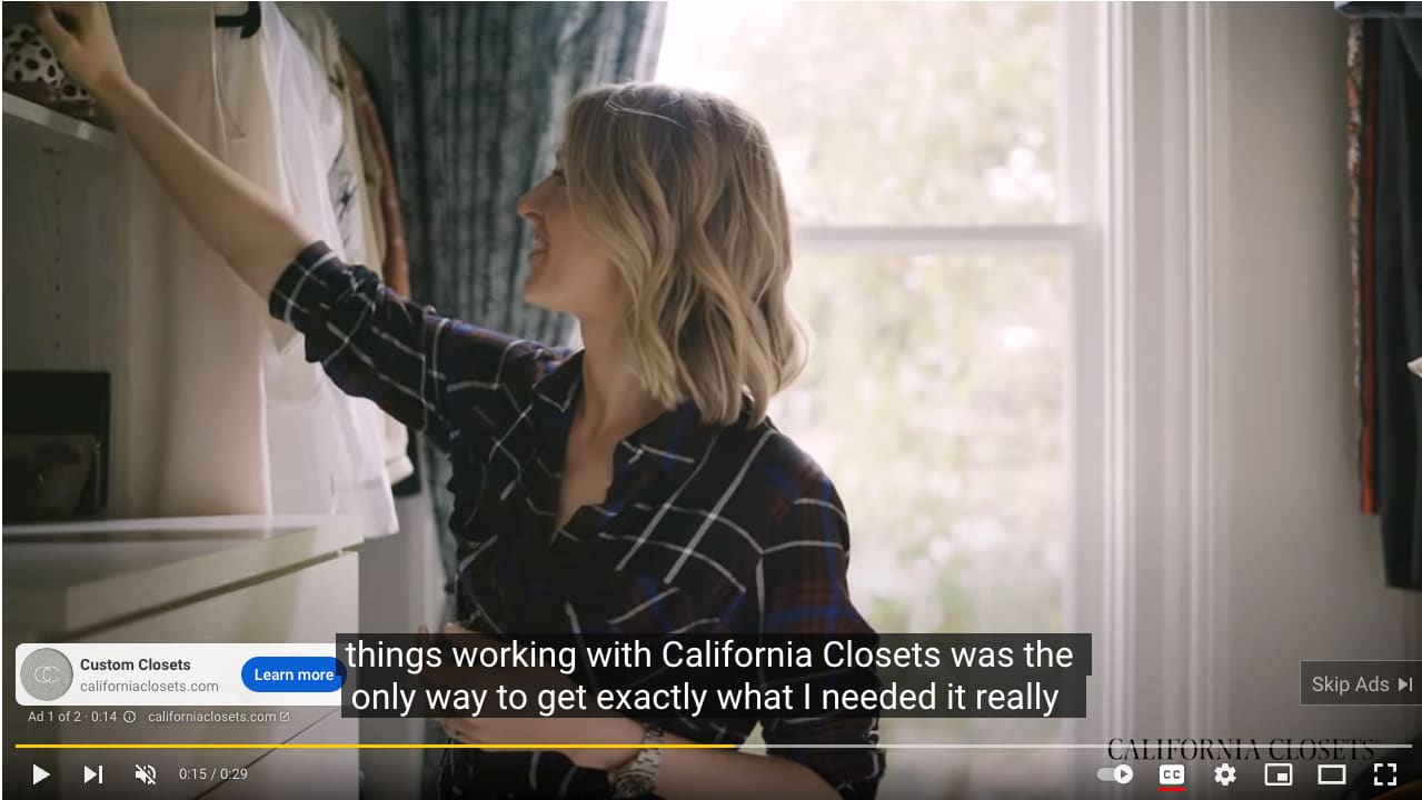 video social media advertising example