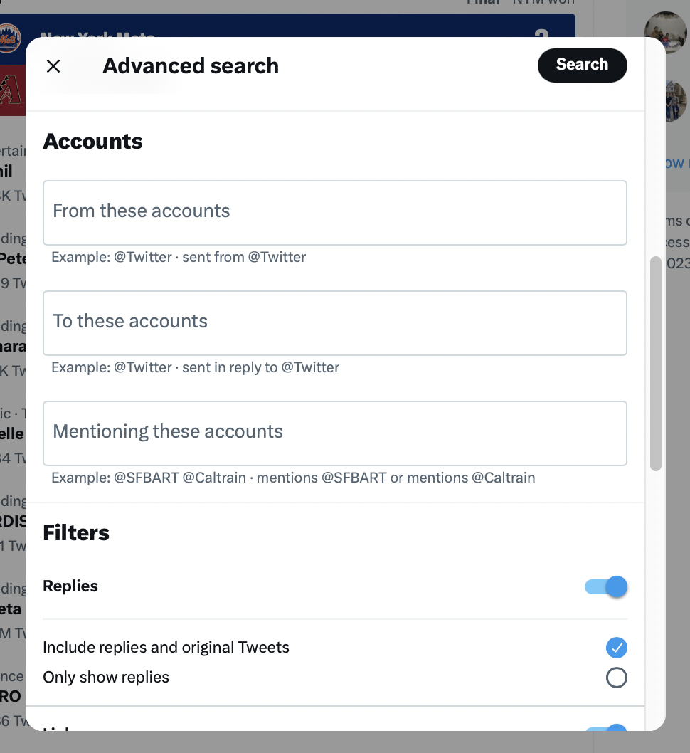 advanced search accounts - How to use Twitter advanced search to get more leads for your brand