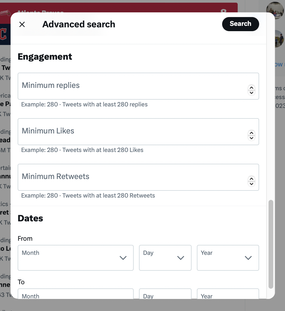 advanced search engagement - How to use Twitter advanced search to get more leads for your brand