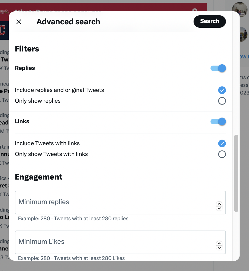 advanced search filters - How to use Twitter advanced search to get more leads for your brand