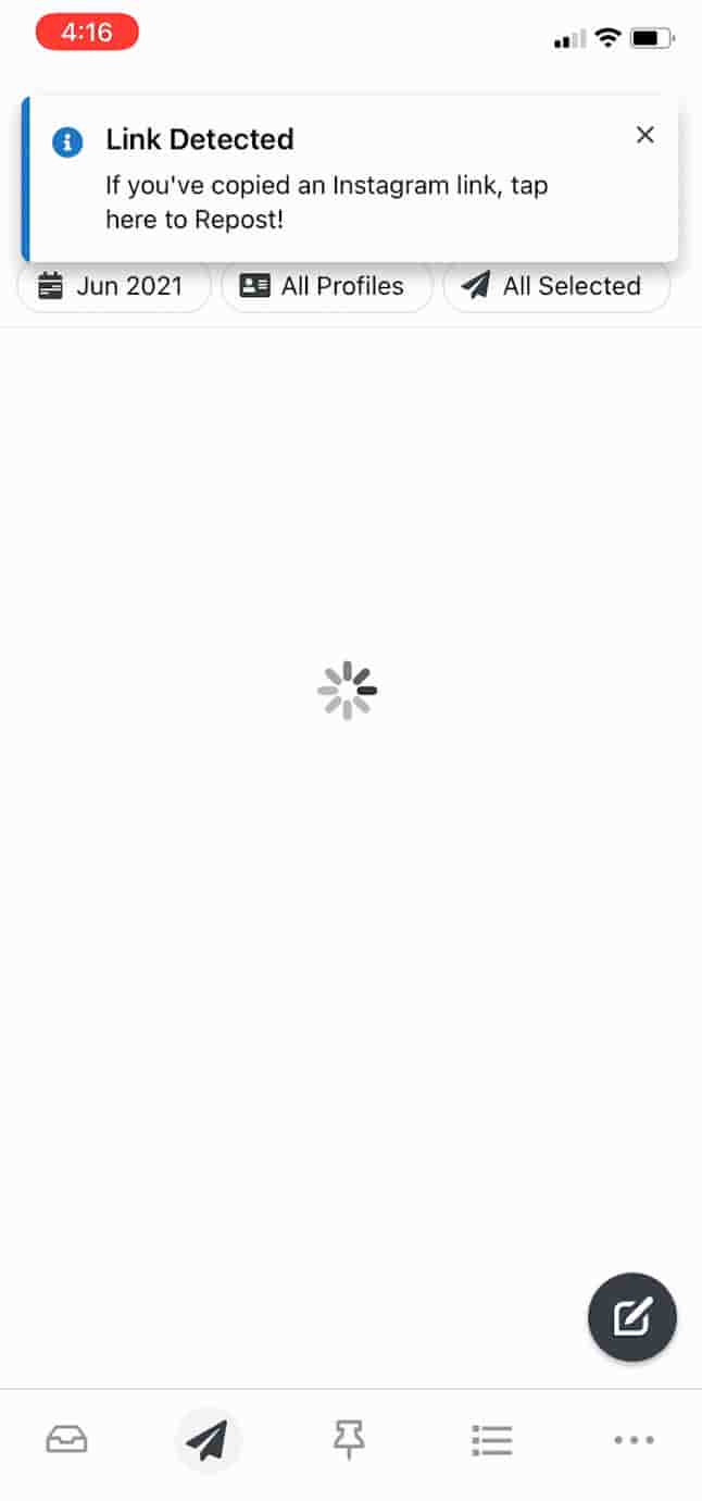 how to regram in Sprout mobile app 1