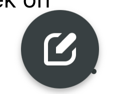 Black circle with a white note graphic denoting the compose button on Sprout mobile