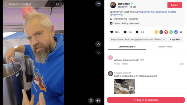 Spudman on TikTok