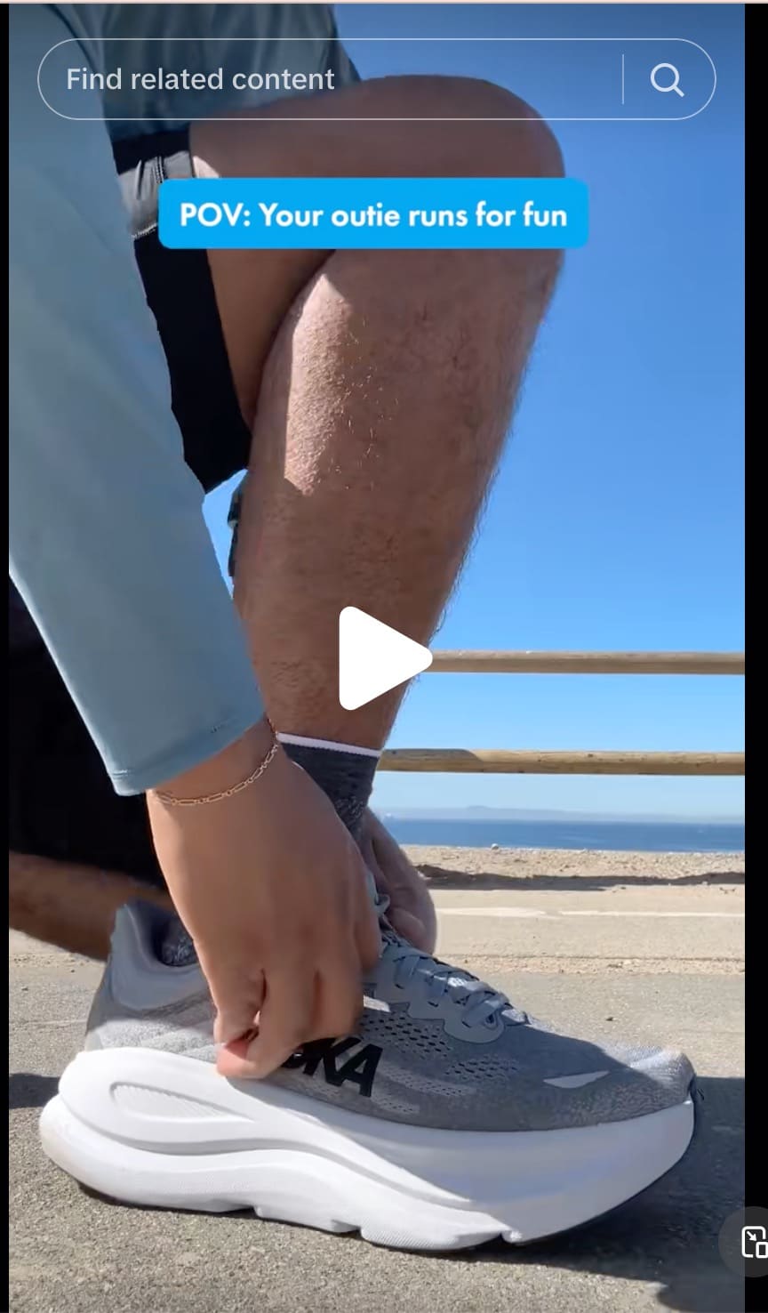 TikTok post from Hoka