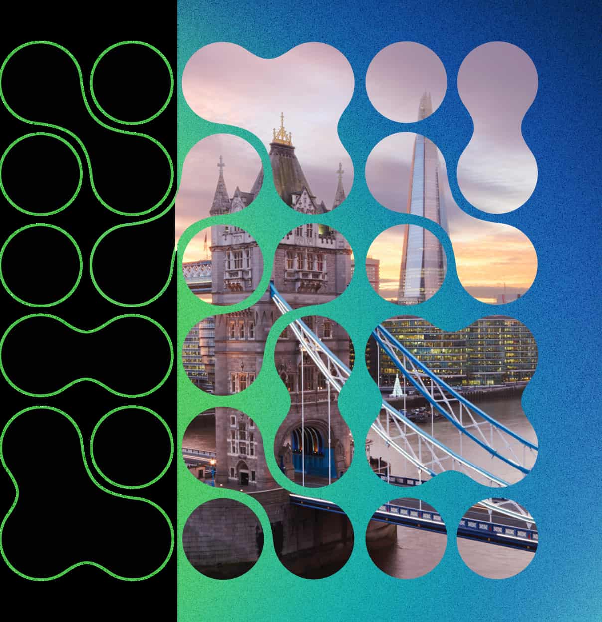 An image of London Bridge overlayed with the Vantage logo