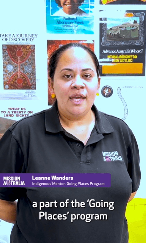 Mission Australia spotlighted employees like Leanne Wanders, a Muluridji woman, in a TikTok video about what NAIDOC Week means to them.
