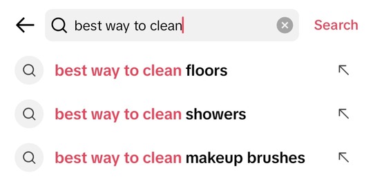 A screenshot shows TikTok’s keyphrase autocomplete feature giving keyphrase suggestions