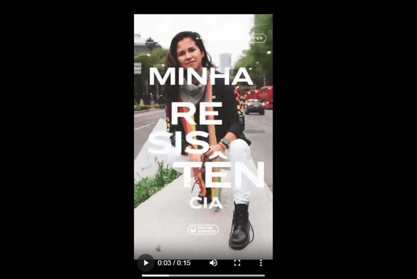 A UGC Reel example of Amstel’s campaign using WhatsApp Business 