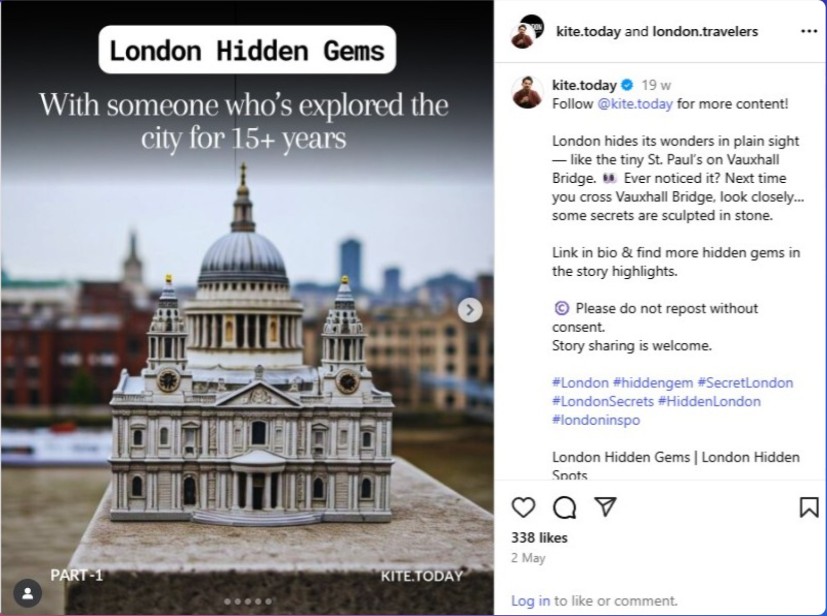 nstagram-post-showing-miniature-St-Pauls-Cathedral