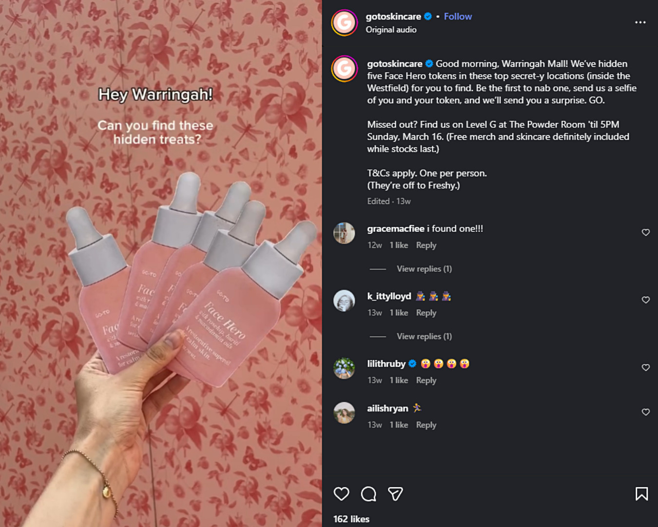 Go-To Skincare hosted a community pop-up at Warringah Mall, —the perfect backdrop to appeal to local customers.