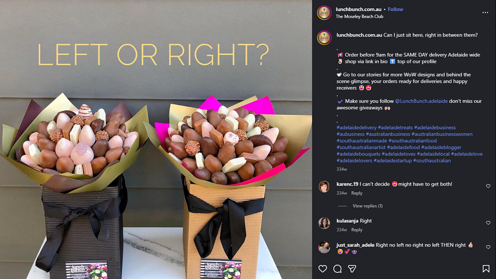Lunch Bunch sparked conversation with an edible bouquet poll, which transformed product feedback into playful interaction.