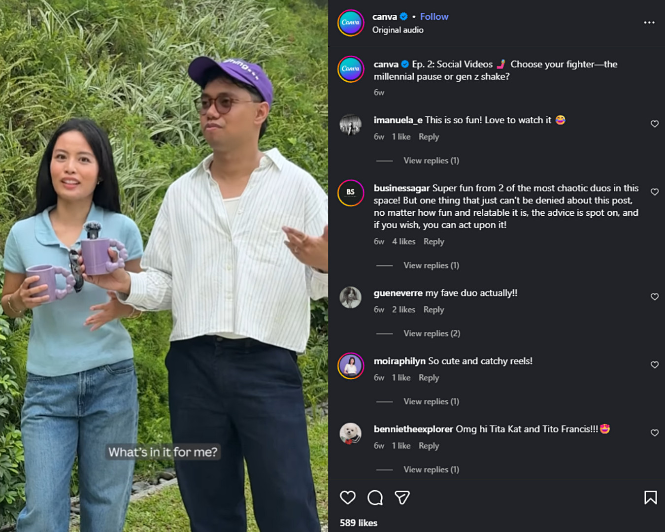 Canva’s Coffee Run Reels gave audiences a peek behind the brand, mixing humour, team culture and insider tips in bite-sized clips.