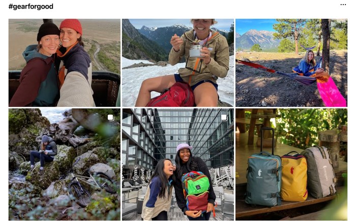 social media amplification from cotopaxi through a branded hashtag on Instagram