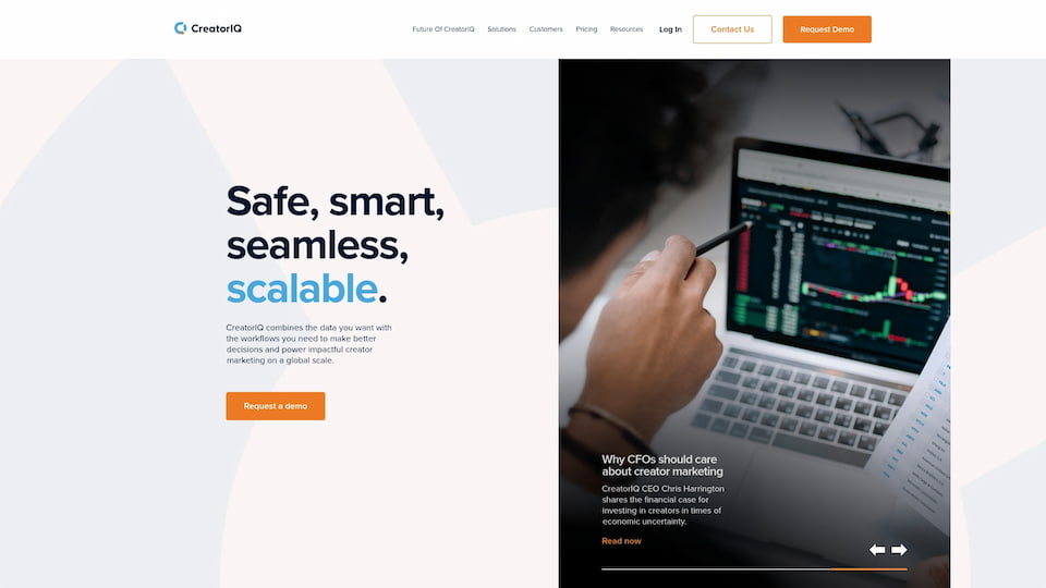 CreatorIQ platform dashboard showing campaign management