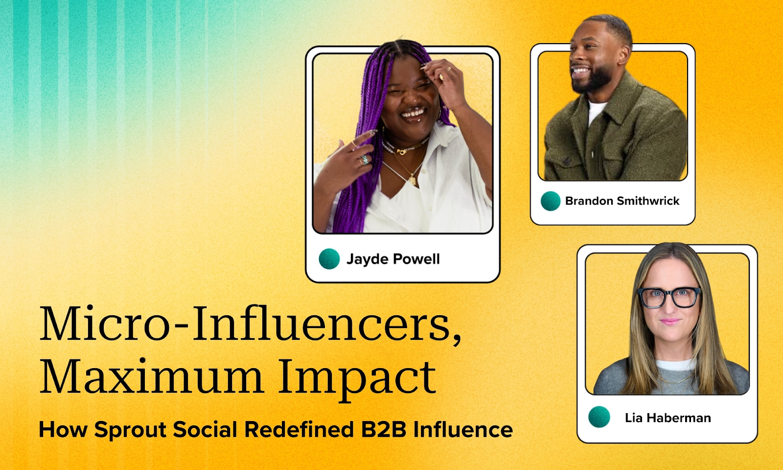 Sprout Social micro-influencer campaign graphic