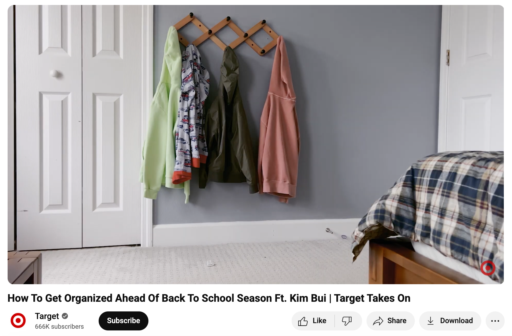 Target back to school YouTube video