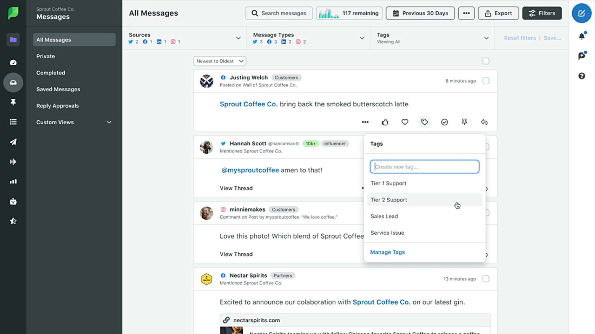 Sprout’s Smart Inbox