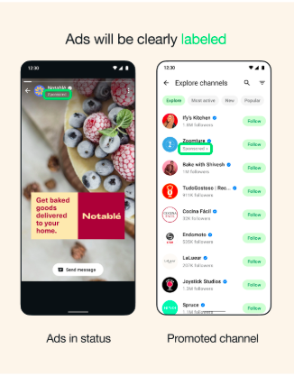 Whatsapp business ads showing how the brands can get in front of an interested audience
