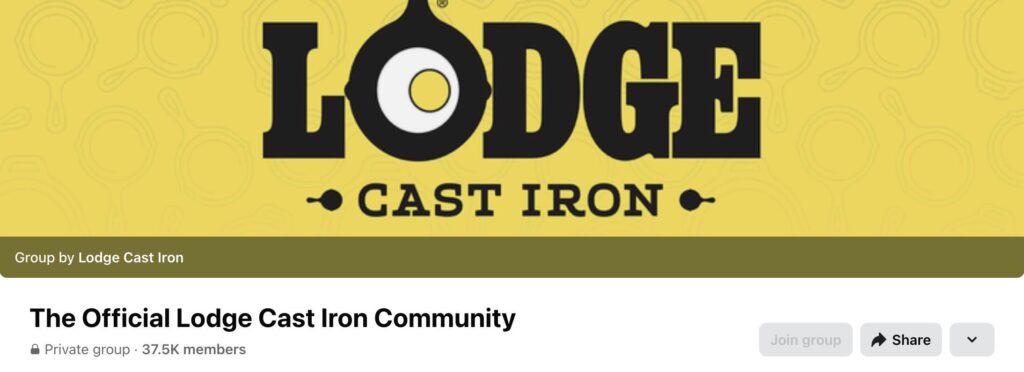 The Lodge Cast Iron Facebook Group